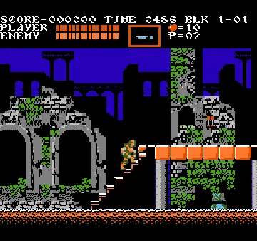 Castlevania III - Dracula's Curse (World) (Konami Collector's Series) (Unl) screen shot game playing